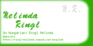 melinda ringl business card